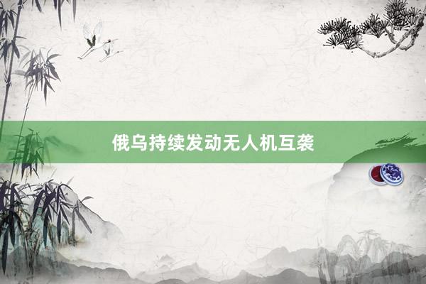俄乌持续发动无人机互袭