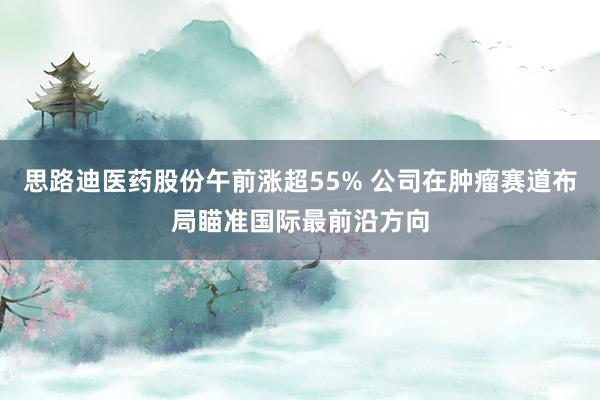 思路迪医药股份午前涨超55% 公司在肿瘤赛道布局瞄准国际最前沿方向